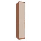Modulo 1 Porta Setiba 428mm com Prateleiras Rimo Carvalho/Off White