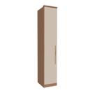 Modulo 1 Porta Setiba 428mm com Prateleiras RimoCarvalho/Off White