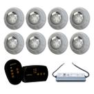 Módulo 2 Saída + Fonte Blindada 10A 120W + 8 Refletor RGB 9W