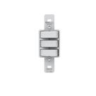 Módulo 3 Interruptor Simples Embutir Condulete Branco Artis