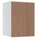 Módulo Aéreo 1 Porta Requinte+ 100% MDF Branco/Line/Macadâmia