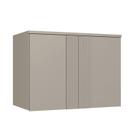 Módulo Aéreo 2 Portas 100cm x 73cm Elegance Cinza/Níquel