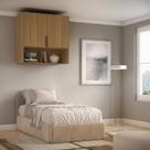 Módulo Aéreo para Cama de Solteiro Mdf Clean Altezza Módulo Aéreo para Cama de Solteiro Mdf Clean Altezza