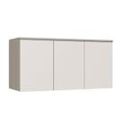 Módulo Aéreo para Quarto 3 Portas Elegance Branco/Niquel/Blanc