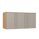 Módulo Aéreo para Quarto 3 Portas Elegance Canelado