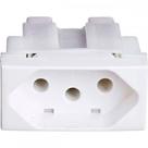Modulo Alumbra Siena Branco (Tomada 20A Branco ) 6088 Modulo Alumbra Siena Branco (Tomada 20A Branco ) 6088