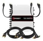 Modulo Amplificador Taramps Ts400x4 400 Watts Rms + 02 Cabo Rca 1,5 Metros + 02 Cabos Y