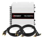 Modulo Amplificador Taramps Ts400x4 400 Watts Rms + 02 Cabo Rca 1,5 Metros