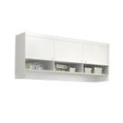 Módulo Armário Aéreo Ludi 100% MDF c/ Nicho Decorativo Branco
