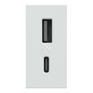 Modulo C/ 2 Usb Tipo A + C 2.4A Br Orion S70547204 Schneider