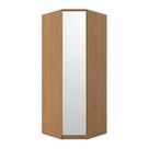 Módulo Canto 1 Porta com Espelho 100% MDF Decor Marrom/Freijó