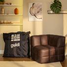 Módulo Canto Sofá Guldi Popup material sintético Café