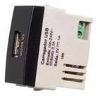 Modulo carregador usb 2a bivolt ebony margirius Modulo carregador usb 2a bivolt ebony margirius