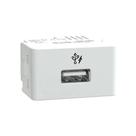 Módulo Carregador Usb-A Branco Brilhante Lunare Up Schneider