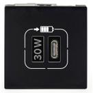 Módulo Carregador USB Tipo C PD 30W Preto PIAL Plus+ 615098PT Legrand