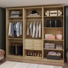Módulo Closet Casal sem Portas 3 Gaveta 100% Mdf Infinity Módulo Closet Casal sem Portas 3 Gaveta 100% Mdf Infinity