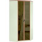 Modulo Closet de Canto Doce Vida 2 Portas de Vidro Reflecta MDF Santos Andirá