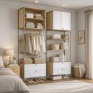 Módulo Closet Industrial Mdf com Metalon e Frentes Provençal Infinity