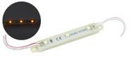 Módulo Com 3 Leds Alto Brilho 12v Ip65 3528 66x12x7 Amarelo