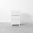 Módulo Contemporâneo Slim 3 Gavetas Branco - 40cm