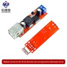 Módulo conversor step-down LM2596 DC-DC DC 6V-40V para 5V 3A Carga USB dupla USB