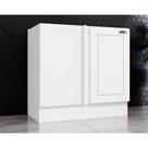 Módulo Cozinha Henn Americana Balcão Canto Reto c/ 1 Porta s/ Tampo Branco