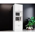 Módulo Cozinha Henn Americana Paneleiro 2 Portas e 2 Gavetas (2 Fornos) Branco