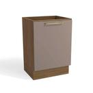 Módulo Cozinha Kappesberg Botanic Balcão Botanic M629 c/ 1 Porta s/Tampo 60cm Nogueira/Fendi - Kappesberg