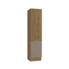 Módulo Cozinha Kappesberg Botanic Paneleiro Botanic M619 c/ 2 Portas 50cm Nogueira/Fendi - Kappesberg