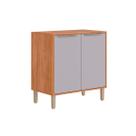 Módulo Cozinha MGM Divina Balcão c/ Tampo c/ 2 Portas 80 cm Cinamomo/Platina-MGM Módulo Cozinha MGM Divina Balcão c/ Tampo c/ 2 Portas 80 cm Cinamomo/Platina-MGM