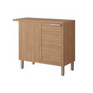 Módulo Cozinha MGM Eloise Balcão c/ Tampo Estela Nicho de Canto c/ 1 Porta 92cm Freijo-MGM