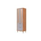 Módulo Cozinha MGM Eloise Cristaleira c/ 3 Portas (2 c/ Vidro Reflecta e 1 Basculante) e 1 Gaveta 70cm Cinamomo/Platina-MGM Módulo Cozinha MGM Eloise Cristaleira c/ 3 Portas (2 c/ Vidro Reflecta e 1 Basculante) e 1 Gaveta 70cm Cinamomo/Platina-MGM