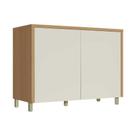 Módulo Cozinha Nesher Condessa Balcão c/ Tampo Condessa c/ 2 Portas 120cm Carvalho/Cinza-Nesher