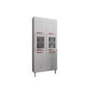 Módulo Cozinha Telasul Mirage New Paneleiro c/ 6 Portas (2 c/Vidro) Branco