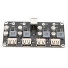 Módulo de carregamento rápido Eujgoov 4 vias 12V 24V para QC3.0 USB