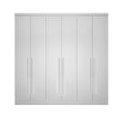Modulo de Casal Safira para Guarda Roupa em MDF com 6 Portas e 4 Gavetas Clic Móveis