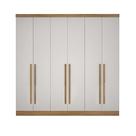 Modulo de Casal Safira para Guarda Roupa em MDF com 6 Portas e 4 Gavetas Clic Móveis
