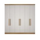 Modulo de Casal Safira para Guarda Roupa em MDF com 6 Portas e 8 Gavetas Clic Móveis