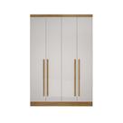 Modulo de Casal Safira para Guarda-Roupas em MDF com 4 Portas e 3 Gavetas Clic Móveis