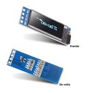 Módulo De Display OLED I2C De 0,91 Polegadas Branco Azul SSD1306 Driver De Tela Para Arduino DC 33V