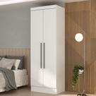 Módulo de Guarda-Roupa 2 Portas e 2 Gavetas Internas Branco Viena Yescasa