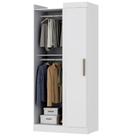 Modulo De Guarda Roupas Canto Para Quarto Madrid Maxel Branco