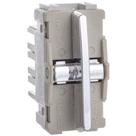 Módulo de Interruptor Bipolar Simples Cromado da Linha Novara - DC-1200/57 - DICOMPEL