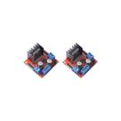 Módulo de placa controladora de acionamento de motor L298N, pacote com 2 Módulo de placa controladora de acionamento de motor L298N, pacote com 2
