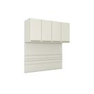 Módulo de Quarto Casal Armário Ponte Aéreo MC11 Seletto c/ 4 Portas Areia - Henn