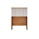 Módulo de Quarto Casal Armário Ponte Aéreo Rizon c/ 4 Portas Freijó/FendiOff - Novo Horizonte