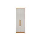 Módulo de Quarto Casal Guarda Roupa c/ 2 Portas e 3 Gavetas Rizon/Linea Cumaru/Fendi - Novo Horizonte