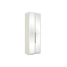 Módulo de Quarto Casal Guarda Roupa MC04 Seletto c/ 2 Portas e 3 Gavetas c/ Espelho Areia - Henn