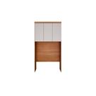 Módulo de Quarto Solteiro Armário Ponte Aéreo Rizon/Linea c/ 3 Portas Cumaru/Fendi - Novo Horizonte