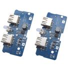 Módulo de reforço de placa PCB Onyehn 3,7 V a 5 V 2A com LED 18650 x2